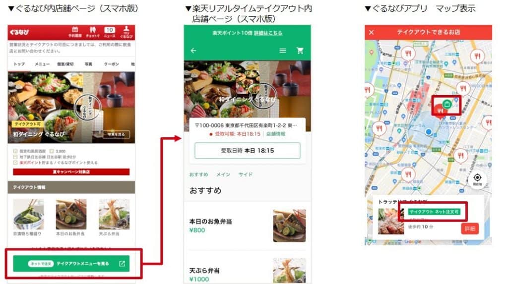 ぐるなび画面